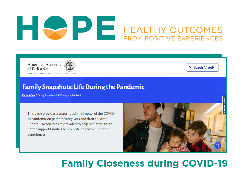 AAP Snapshots: Family Closeness during COVID-19