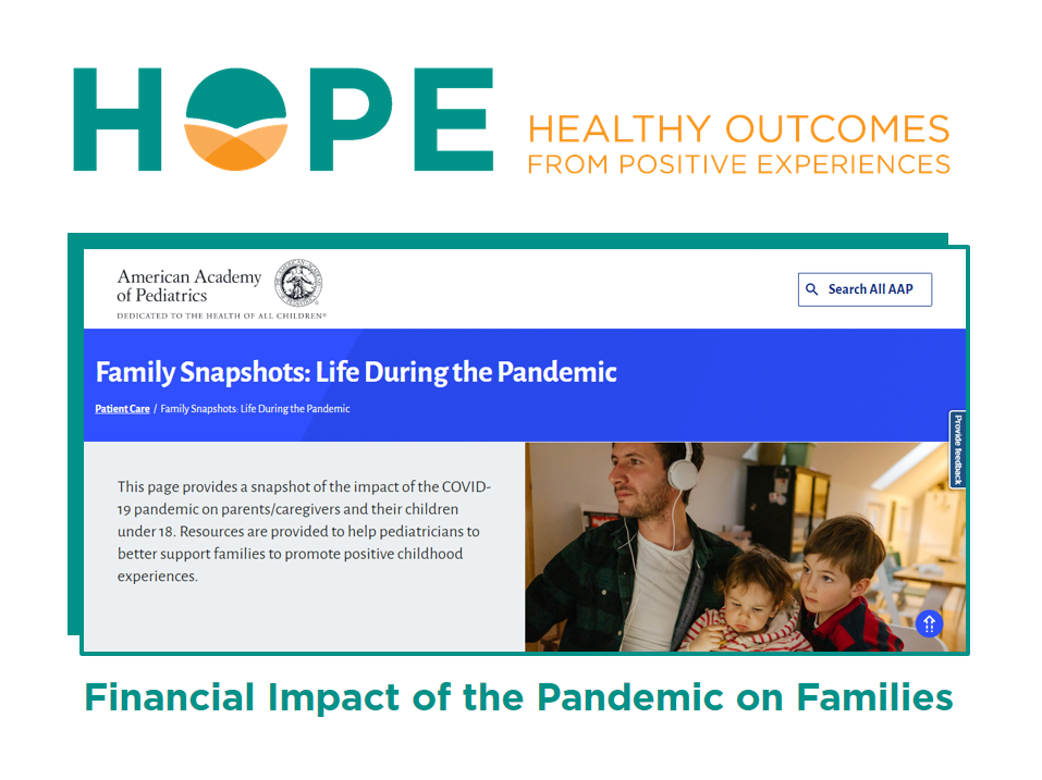 AAP Snapshots: Financial Impact of the Pandemic on Families