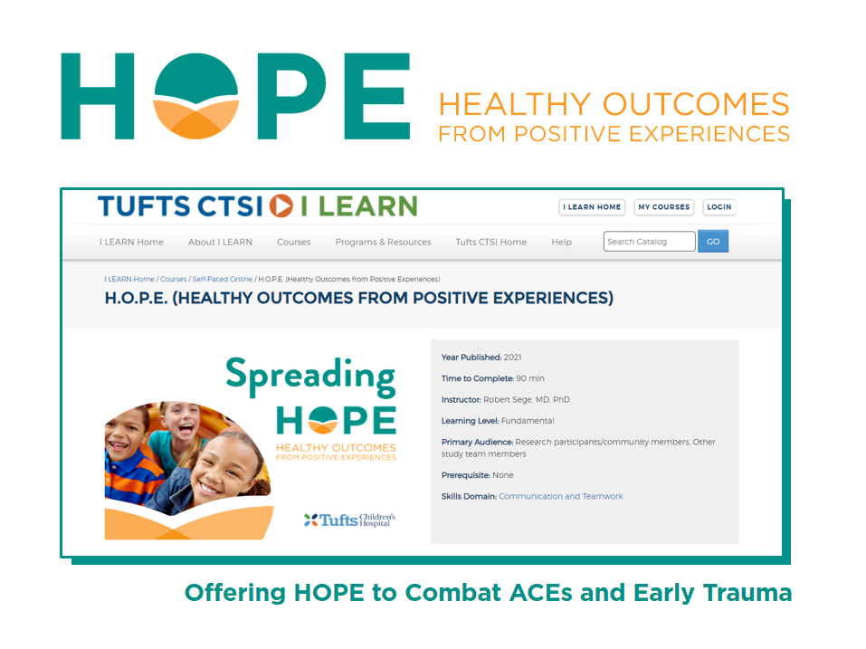 Offering HOPE to Combat ACEs and Early Trauma: New Online Learning Course