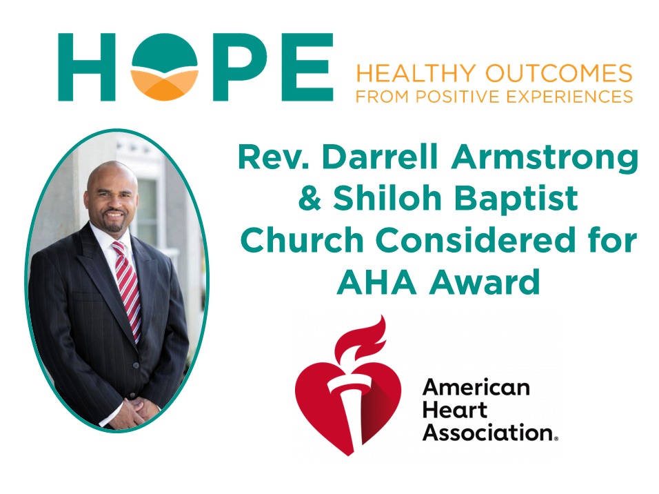 Rev. Darrell Armstrong and Shiloh Baptist Church Considered for AHA Award