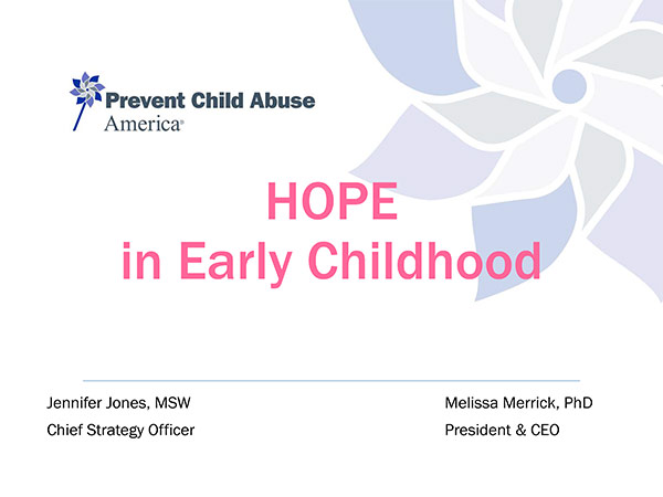 Cover of HOPE and Early Childhood Materials Packet