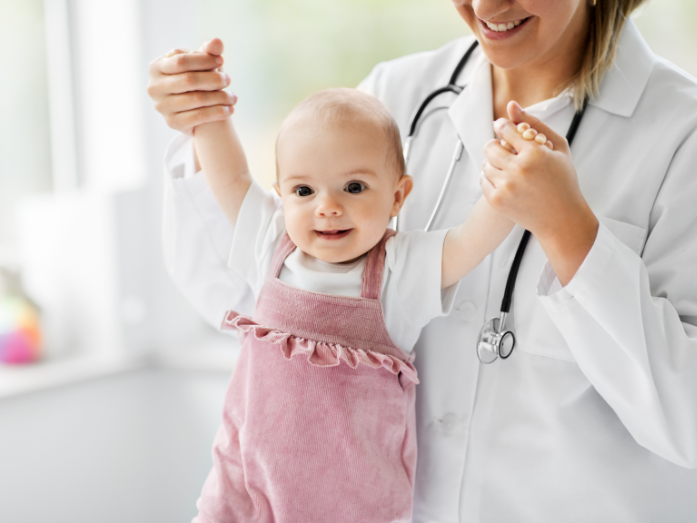 Child with pediatrician