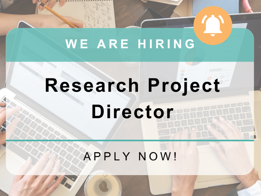 We are hiring, research project director, apply now.