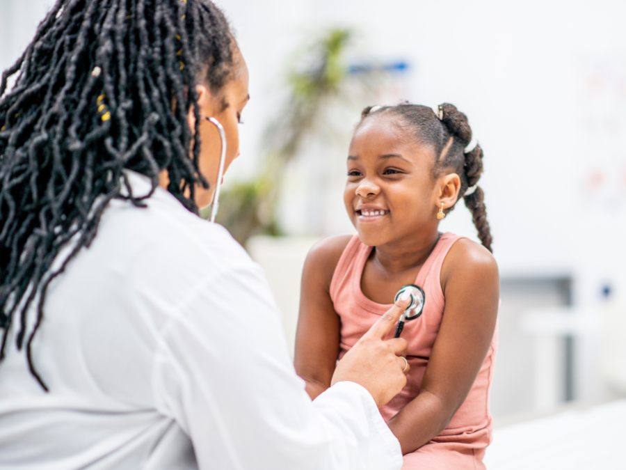 doctor with child