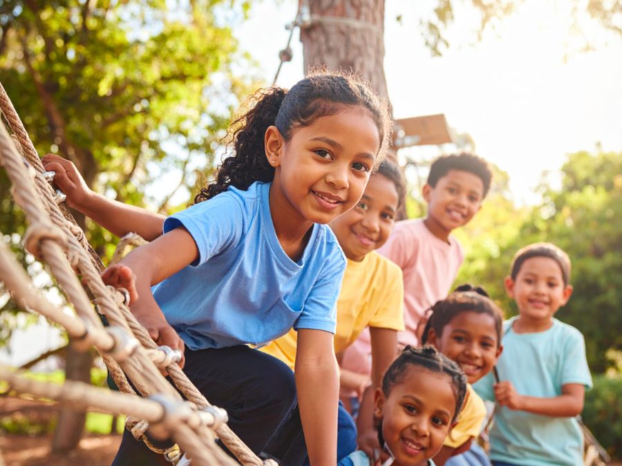 Children playing outside