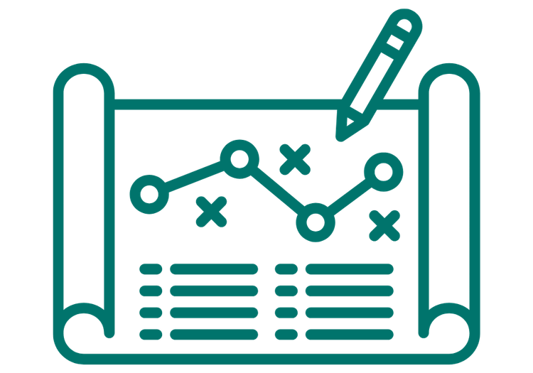 Graphic of a list and directions on a parchment